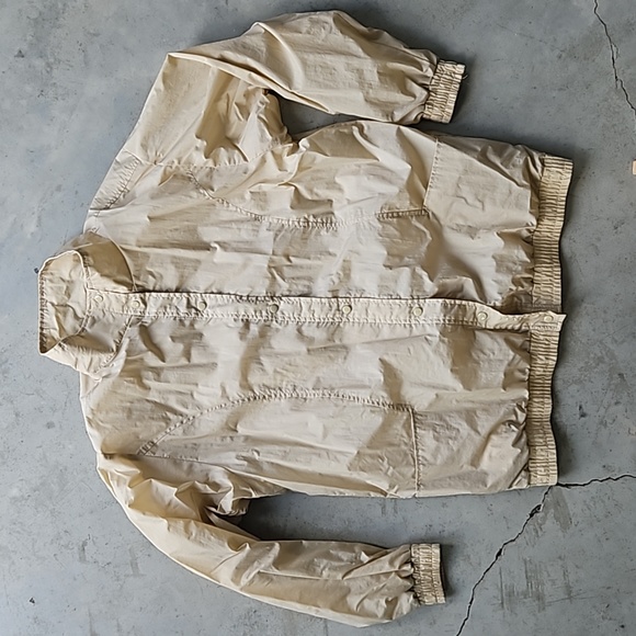 Vintage windbreaker jacket tan medium - Picture 2 of 9